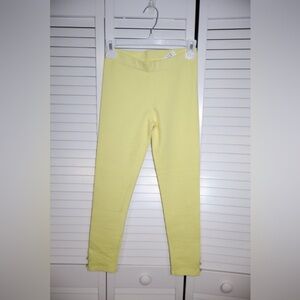 Janie and Jack Light Yellow Kids Leggings